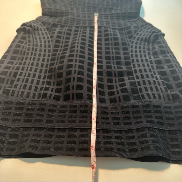 HERVE LEGER BATEAU MINI BLACK DRESS SIZE M - Picture 12 of 16